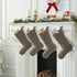 Hand Felted Wool Christmas Stocking - Spiral on Grey - ARCADIA HOME